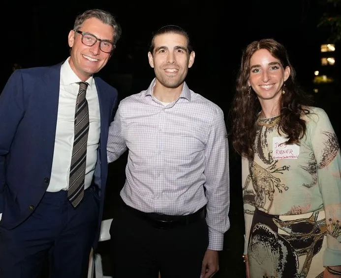 Co-founders Judy Ribner, DNP, and Joshua Klein, MD, with Jonathan Rosner, MD, maternal-fetal medicine specialist, at the Women's Night Out event